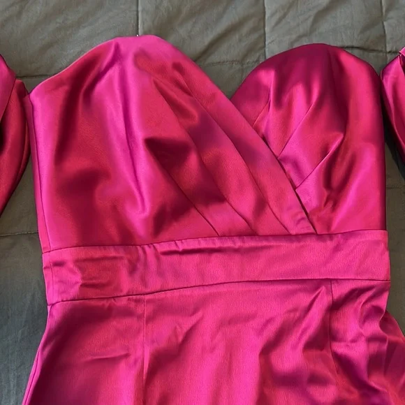 puffed sleeve mini dress - Picture 4 of 6